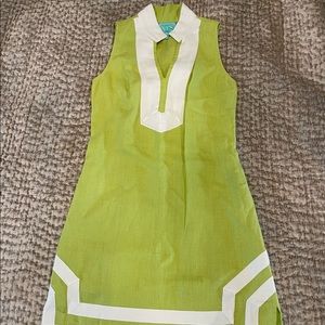 Green and white Sail to Sable dress